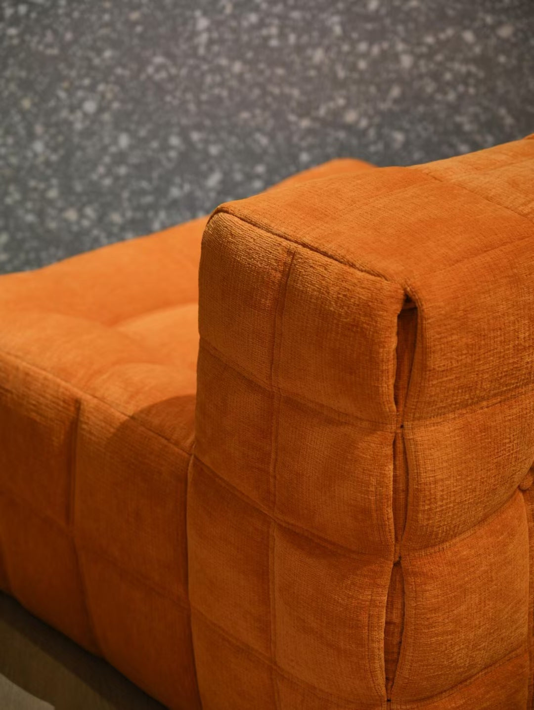 Waffle Lounge Sofa | Compressed Sofa | Lazy Lounge Chair | Modern Minimalist Armless Sofa | Bedroom & Living Room Seating | High-Density Foam Soft Couch