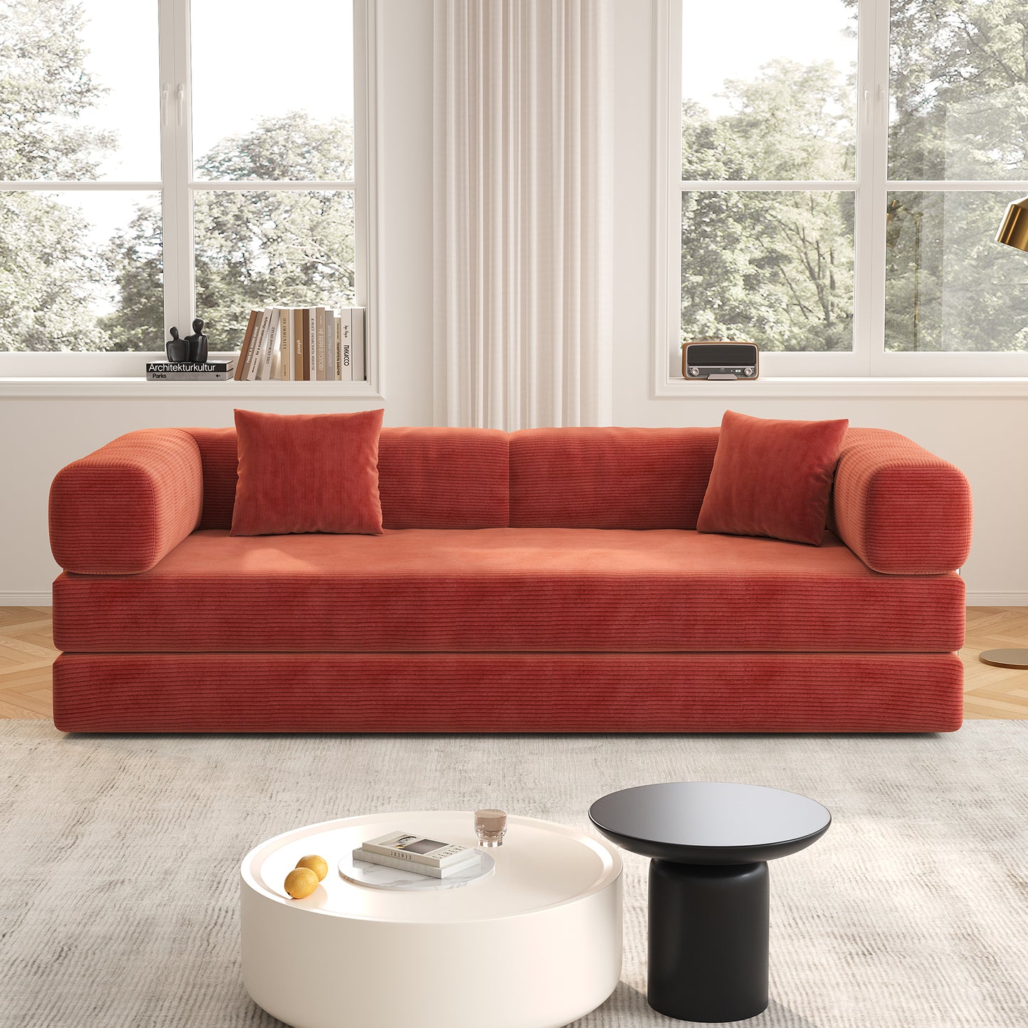 Modern Compressed Sofa Bed – Space-Saving Foldable Couch | Easy Assembly & Durable Comfort | Small Apartment Essential | Unbox & Use | Multi-functional Sofa | Sofa Bed Combo | minimalist design | sofa in a box