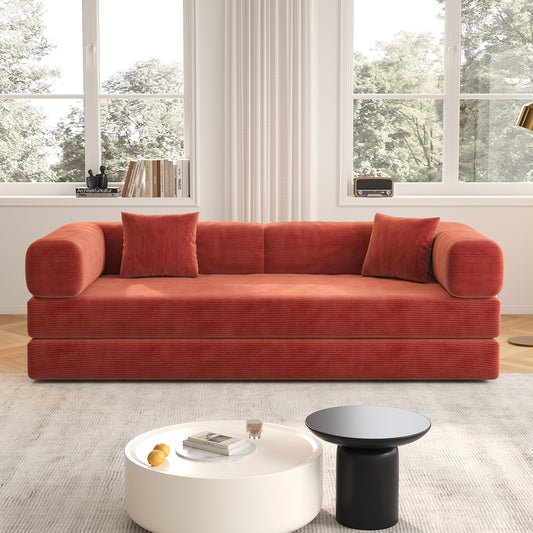 Modern Compressed Sofa Bed – Space-Saving Foldable Couch | Easy Assembly & Durable Comfort | Small Apartment Essential | Unbox & Use | Multi-functional Sofa | Sofa Bed Combo | minimalist design | sofa in a box