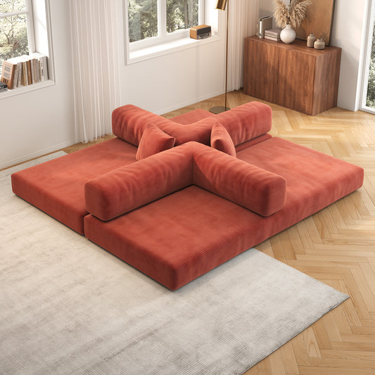 Modern Compressed Sofa Bed – Space-Saving Foldable Couch | Easy Assembly & Durable Comfort | Small Apartment Essential | Unbox & Use | Multi-functional Sofa | Sofa Bed Combo | minimalist design | sofa in a box